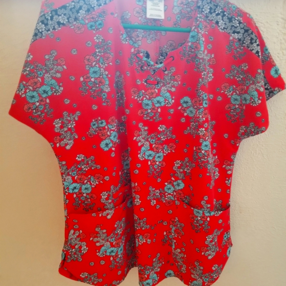 Womens Heart and Soul Scrub Top